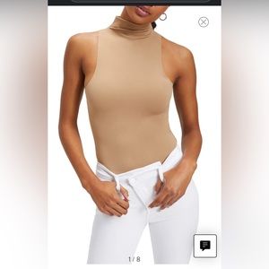 Good American Funnel Tank Bodysuit